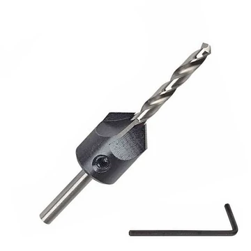 Wolfcraft Előfúró süllyesztővel Ø4.5-16mm 45°