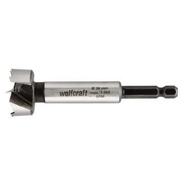 Wolfcraft Erdészfúró Ø26mm hatszögszárú L=90mm