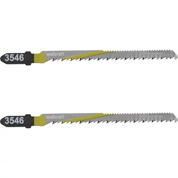 Wolfcraft Dekopírfűrészlap 2db HCS T hátrafogazott 30mm 100/75,40mm d=2.5mm