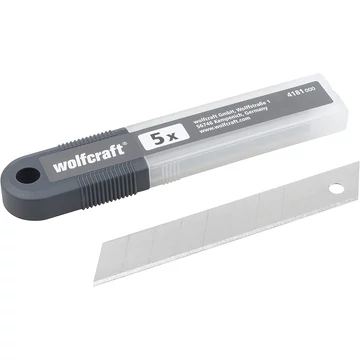 Wolfcraft 5db barkácskés pótpenge 7 szegmenses, 18mm