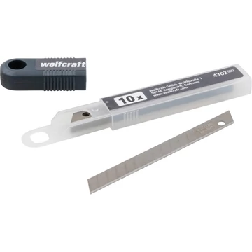 Wolfcraft Letörhető penge, 9 mm, műanyag dobozban, 10 db