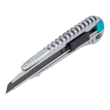 Wolfcraft Letörhető pengés kés, 18 mm, fekete pengés, fémházas