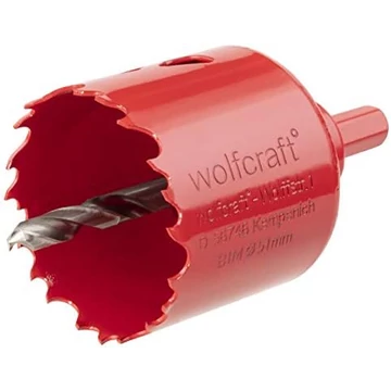Wolfcraft BiM lyukfűrész hatszögszárral és központfúróval, Ø51mm, d=40mm
