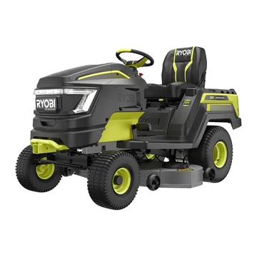 5133006303 Ryobi RY72TMX117-310 72v 117cm akkumulátoros csendes fűnyíró traktor akkumulátorokkal és töltővel