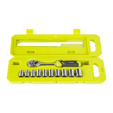 Ryobi RHRS11PC 11 db ⅜˝ racsnis csavarkulcs és foglalat szett