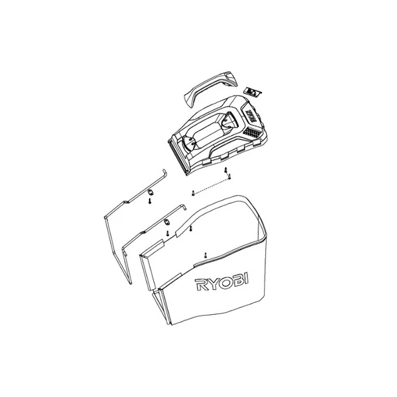 5131037069; 5131037072; 5131037073; 5131037074; 5131037075 Ryobi fűgyűjtő RLM13E33