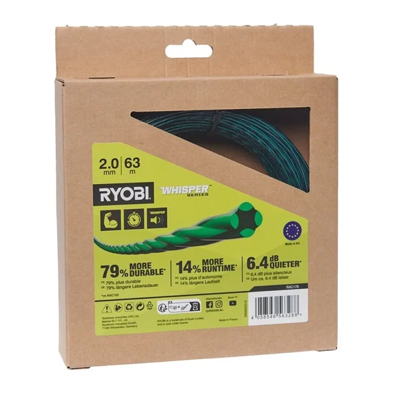 Ryobi RAC 178 fűkasza damil – 2,0 mm × 63 m