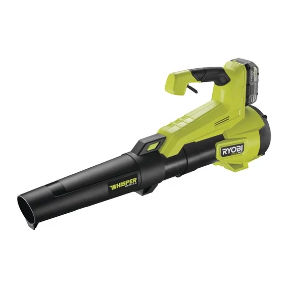 Ryobi ONE+ HP RY18BLXC-140 18 V akkumulátoros szénkefe nélküli WHISPER™ halk lombfúvó (1 x 4.0Ah)akkuval és töltővel  5133005357