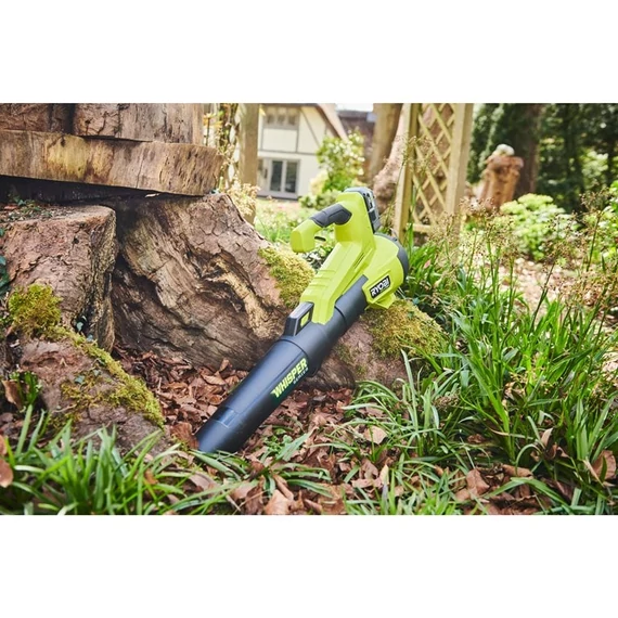 Ryobi ONE+ HP RY18BLXC-140 18 V akkumulátoros szénkefe nélküli WHISPER™ halk lombfúvó (1 x 4.0Ah)akkuval és töltővel  5133005357