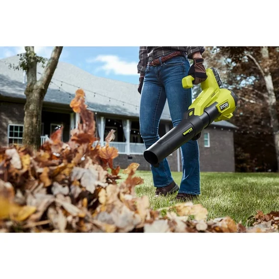 Ryobi ONE+ HP RY18BLXC-140 18 V akkumulátoros szénkefe nélküli WHISPER™ halk lombfúvó (1 x 4.0Ah)akkuval és töltővel  5133005357