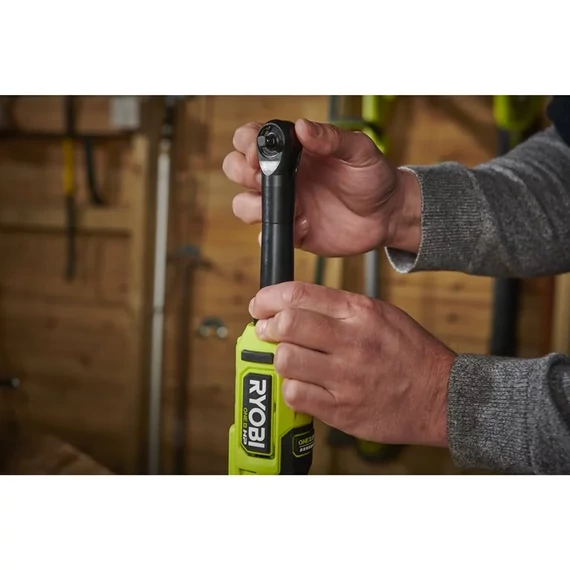 Ryobi ONE+ HP RRW1814X-0 18V akkumulátoros, szénkefe nélkül 5133005389i nagy teljesítményű 1/4" befogású racsnis csavarkulcs akku és töltő nélkül 5133005389