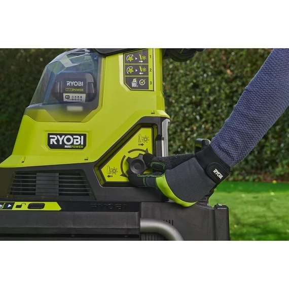Ryobi MAX POWER RY36SHX40-0 36V akkumulátoros csendes működésű aprítógép akkumulátor és töltő nélkül 5133005451