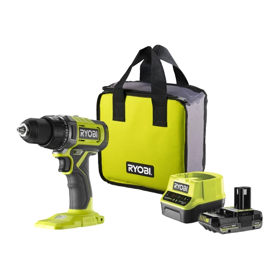Ryobi ONE+ RDD18-1C20S 18V akkus fúró-csavarbehajtó akkuval töltővel táskában 5133005519
