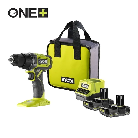 Ryobi ONE+ RDD18-2C20S 18V akkumulátoros fúró-csavarbehajtó 2akku töltővel táskában 5133005520