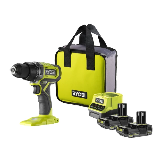 Ryobi ONE+ RDD18-2C20S 18V akkumulátoros fúró-csavarbehajtó 2akku töltővel táskában 5133005520