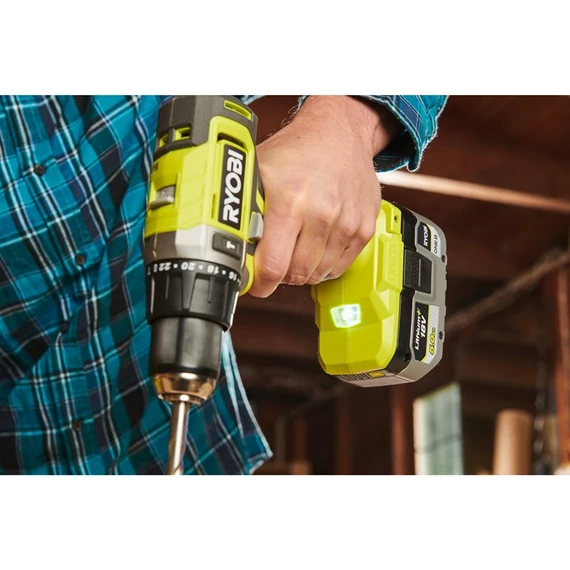 Ryobi ONE+ HP RPD18-2C52S 18 V akkumulátoros ütvefúró-csavarozó (1x5.0Ah & 1x2.0Ah) akkukal és tölltővel táskában 5133005526