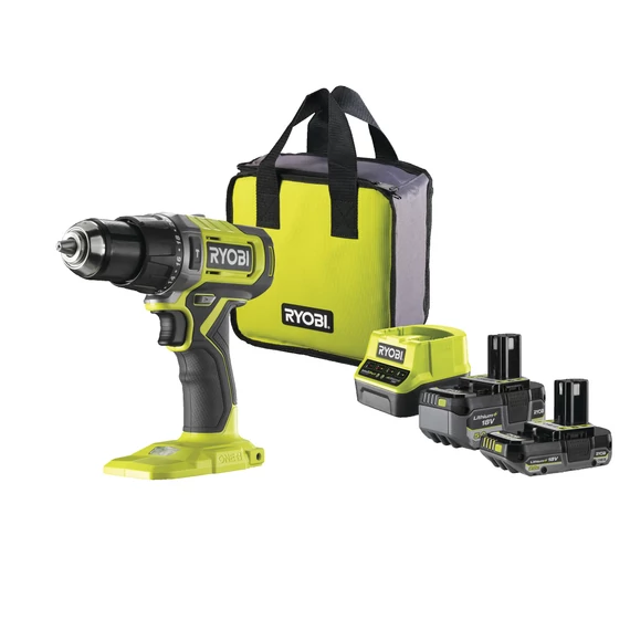 Ryobi ONE+ HP RPD18-2C52S 18 V akkumulátoros ütvefúró-csavarozó (1x5.0Ah & 1x2.0Ah) akkukal és tölltővel táskában 5133005526