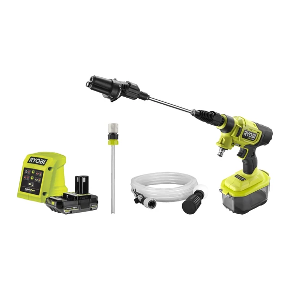 5133005545 Ryobi ONE+ HP RY18PWX41A-125 18V akkumulátoros szénkefe nélküli nagynyomású mosó akkuval(2.5Ah) és töltővel