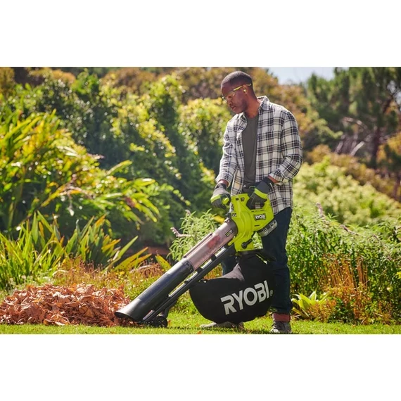 Ryobi ONE+ HP RY18BVXA-0 18V nagyteljesítményű szénkefe nélküli lombszívó-fúvó-daráló akku és töltő nélkül 5133005546