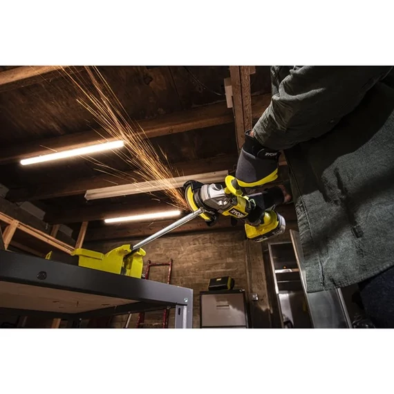 Ryobi ONE+ HP RAG18X-1C40S 18V akkus szénkefementes sarokcsiszoló 4Ah akkuval töltővel táskában  5133005614