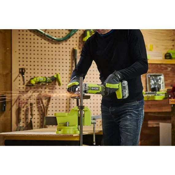 Ryobi ONE+ RAG18125-1C40S 18V akkus sarokcsiszoló 4Ah akkuval és töltővel táskában 5133005643