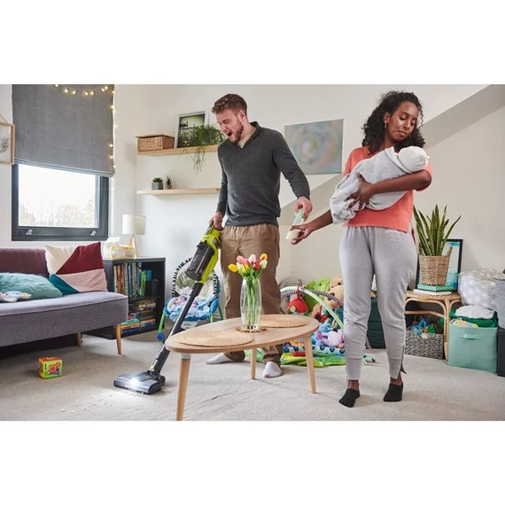 Ryobi ONE+ HP RSV18X-1X40G 18V ONE+™ HP szénkefe nélküli nagyteljesítményű rúd porszívó (1 x 4.0Ah)akkumulátorral és töltővel 5133005660 