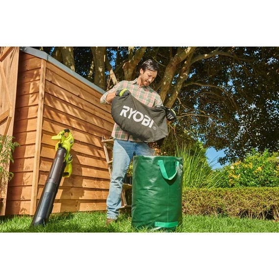 Ryobi ONE+ HP RY18BVXA-150 18V nagyteljesítményű szénkefe nélküli lombszívó-fúvó-daráló 5.0Ah akkuval és töltővel 5133005666