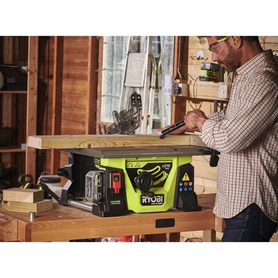 Ryobi RTBS18X-0 ONE+ 18V HP akkumulátoros 210 mm-es asztali 5133005735körfűrész akku és töltő nélkül 