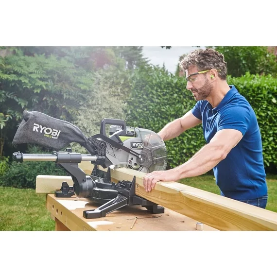 Ryobi ONE+ HP RMS18254X-0 18V nagy teljesítményű szénkefe nélküli akkumulátoros 254 mm-es gérvágó 5133005736