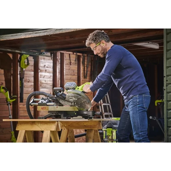 Ryobi ONE+ HP RMS18254X-0 18V nagy teljesítményű szénkefe nélküli akkumulátoros 254 mm-es gérvágó 5133005736