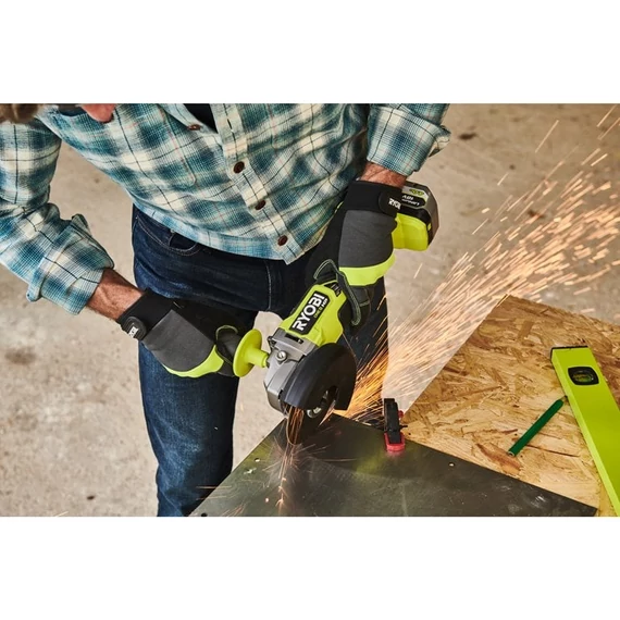 Ryobi ONE+ HP RAG18X125-0 18V szénkefementes akkus sarokcsiszoló akku és töltő nélkül 5133006422