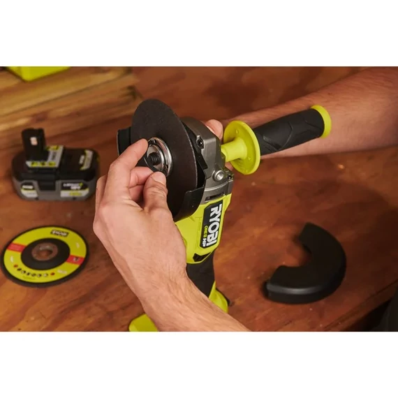 Ryobi ONE+ HP RAG18X125-0 18V szénkefementes akkus sarokcsiszoló akku és töltő nélkül 5133006422