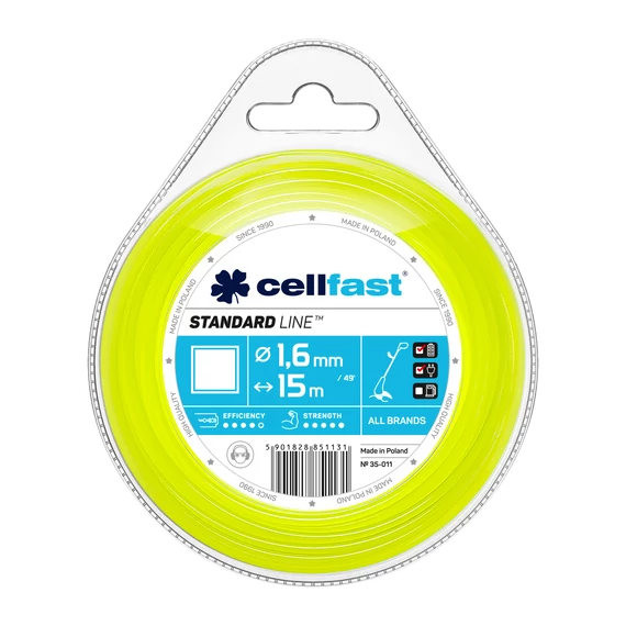 CELLFAST Damil szögletes STANDARD 1,6 mm x 15 m 35-011