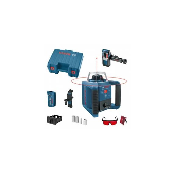 Bosch GRL 300 HV forgólézer + LR 1 lézervevő + RC 1 távirányító + WM 4 tartó 0601061501
