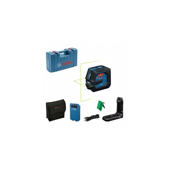 Bosch GLL 20-22 G  zöld  vonallézer + LB 10 + BA 3.7V 3.0Ah XL akku 0601065602
