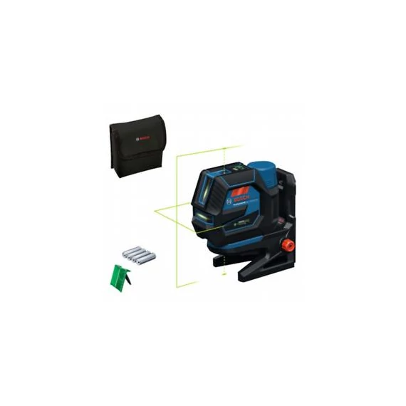 Bosch GCL 12V-50-22 CG  zöld  kombilézer + RM 20 tartó + AA1 elemadapter + 4 x 1,5V LR6 AA elemek 0601066S00