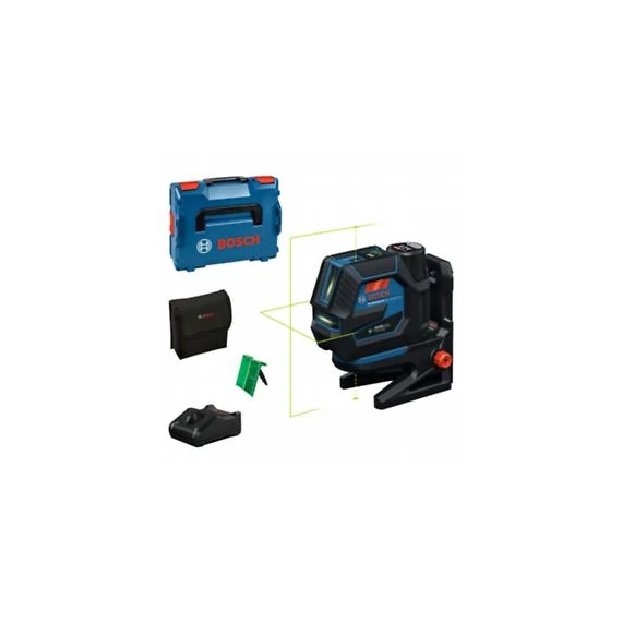 Bosch GCL 12V-50-22 CG  zöld  kombilézer + RM 20 tartó + GBA 12V 2.0Ah akku + GAL 12V-40 gyorstöltő + L-boxx 0601066S02