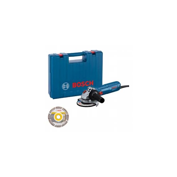 Bosch GWS 12-125 Sarokcsiszoló gyémántvágó tárcsával, kofferben 06013A6102