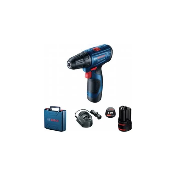 Bosch GSR 120-LI akkus fúró-csavarozó (2x2,0 Ah) kofferben 06019G8000