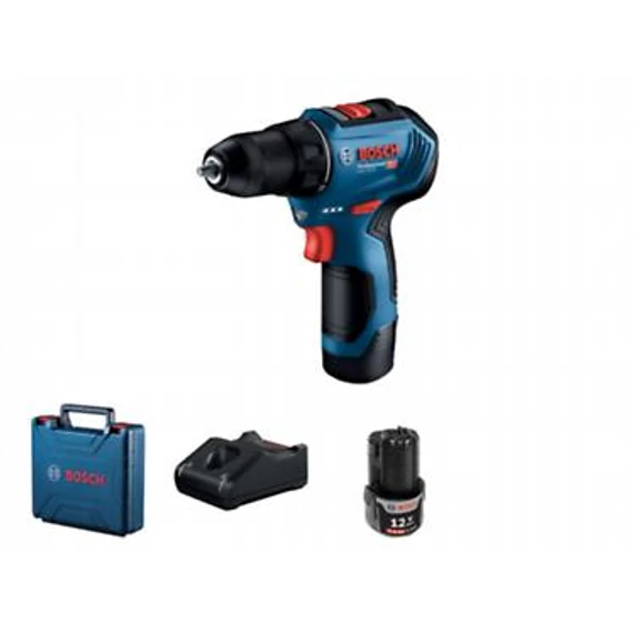 Bosch GSR 12V-30 Akkus fúrócsavarozó (2x2,0Ah) kofferben 06019G9000