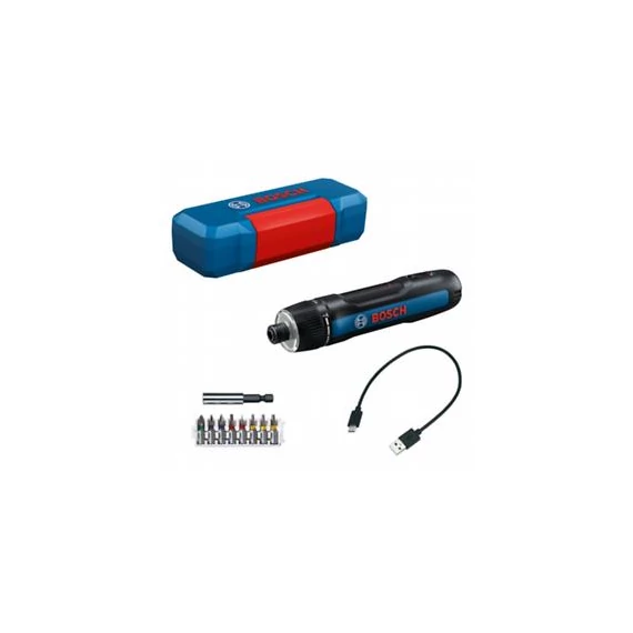 Bosch Bosch GO, 8 db-os bitkészlet, bit tartó, USB-C kábel, mini tok, kartondobozban 06019H2201