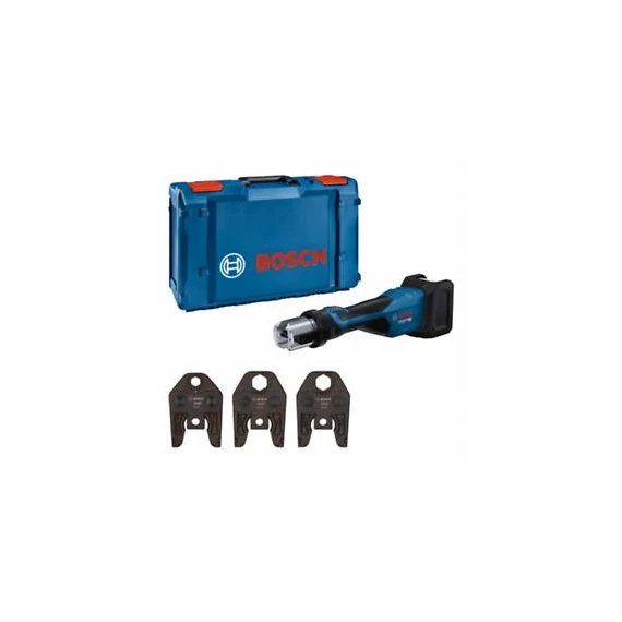 Bosch GPT 18V-32 Professional Akkus présgép (Standard préspofa SV15, Standard préspofa SV22, Standard préspofa SV28,) akku és töltő nélkül, XL-Boxx-ban 06019M2102