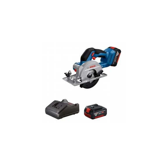 Bosch GKS 18V-51 Professional Akkus körfűrész (2x 18V 4.0Ah, GAL 18V-20) kartondobozban 06019M3122