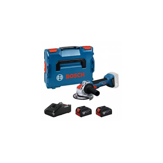 Bosch GWX 18V-8 Akkus sarokcsiszoló X-LOCK (2x4,0Ah akkuval; GAL 1840 töltővel) L-Boxx-ban 06019N9102