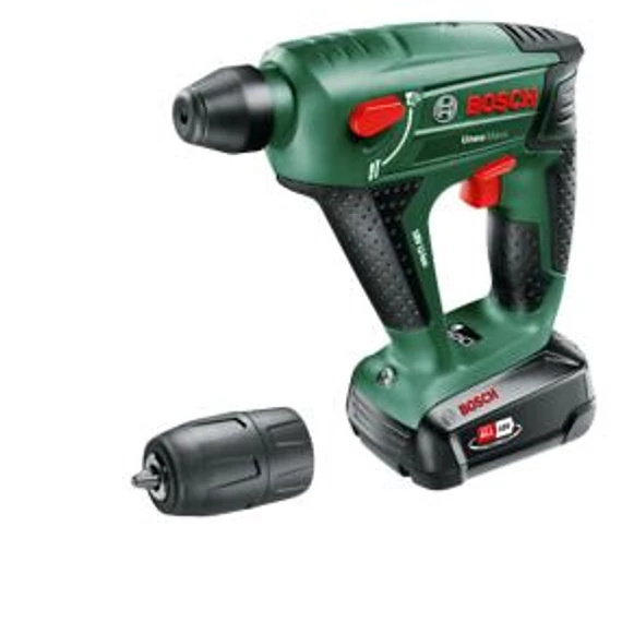 Bosch Uneo Maxx Akkus fúrókalapács + Fúrótokmány (1x2,5 Ah) kofferben 060395230F