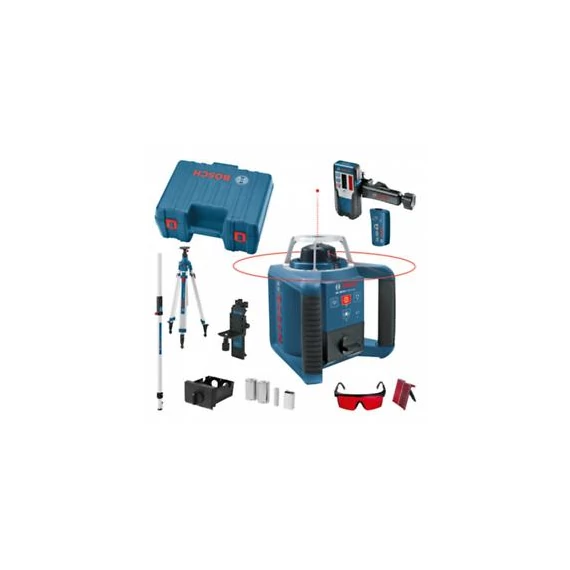 Bosch GRL 300 HV forgólézer + BT 300 állvány + GR 240 mérőléc + LR 1 lézervevő + RC 1 távirányító + WM 4 tartó 061599403Y