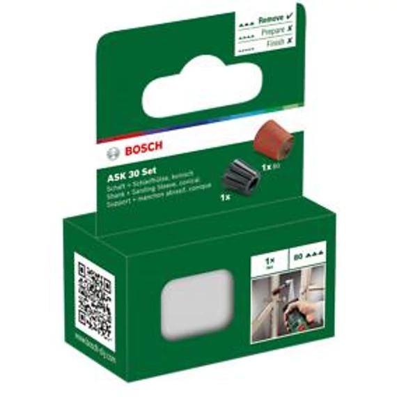Bosch Befogószár & csiszolóhüvely (kúpos) készlet 30 mm 1600A00156