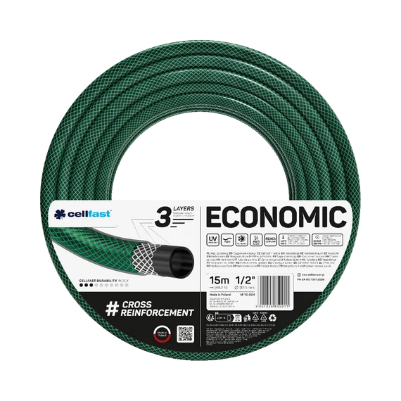 CELLFAST Locsolótömlő 3 rétegű ECONOMIC 1/2 10-004