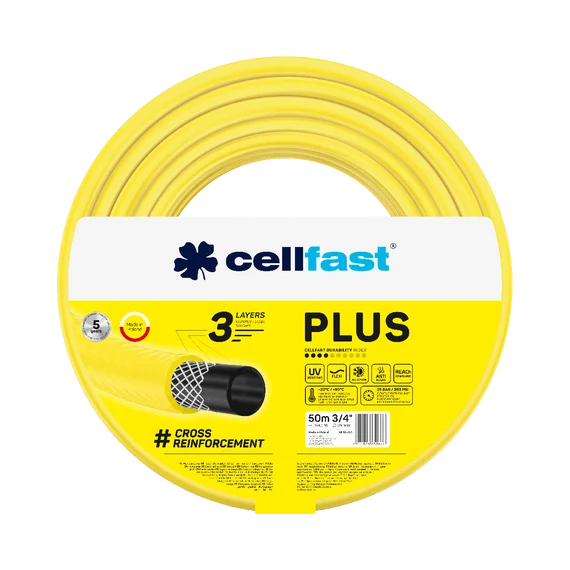 CELLFAST Locsolótömlő 3 rétegű PLUS 3/4 10-221