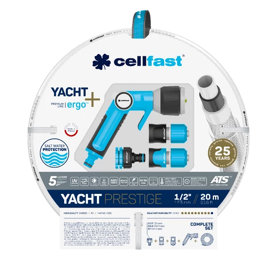 CELLFAST Locsolótömlő YACHT PRESTIGE SET 1/2 13-390